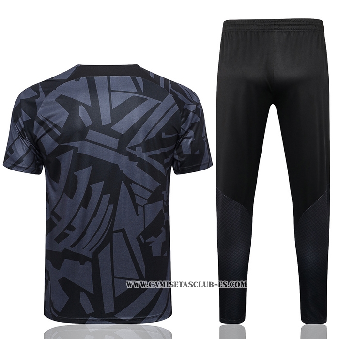 Chandal del Paris Saint-Germain 22-23 Manga Corta Gris